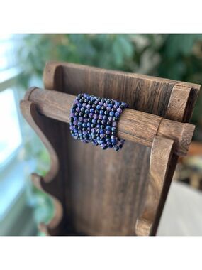 Amethyst Lapis Black Tourmaline Bracelet (one)